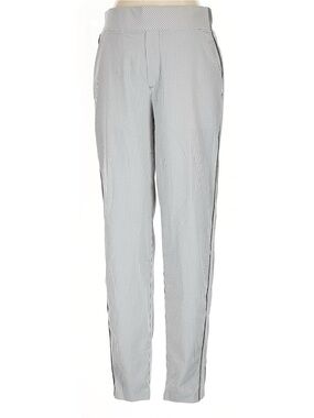 Athleta Brooklyn Gray & White Striped Activewear Pant Pockets Size 4P